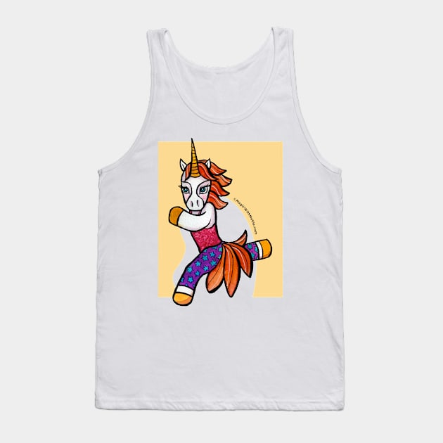 Animals of Inspiration: Rock Climbing Unicorn Tank Top by mellierosetest